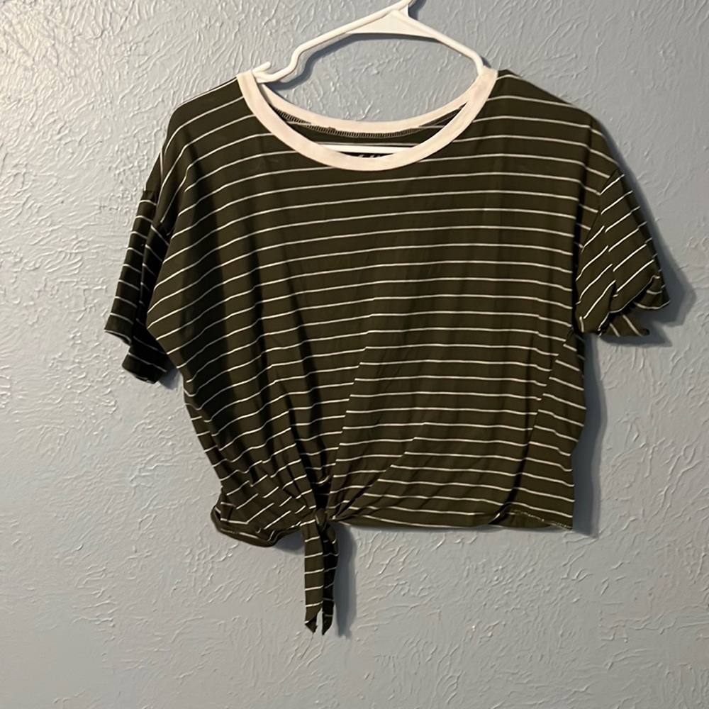 Green Crop Top by Charlotte Russe